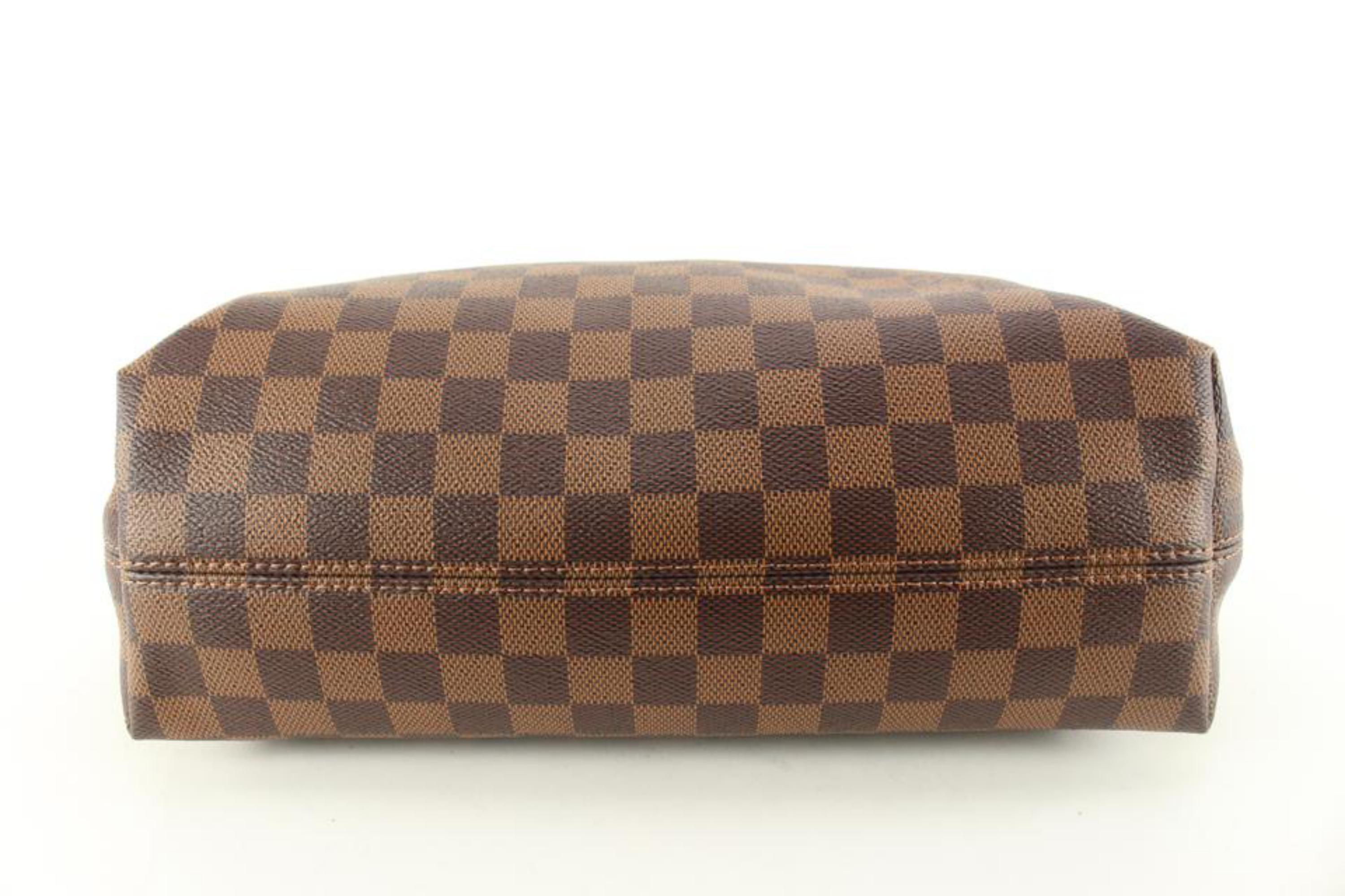 Brown Louis Vuitton Damier Ebene Graceful PM Hobo Delightful Artsy 94lk711s