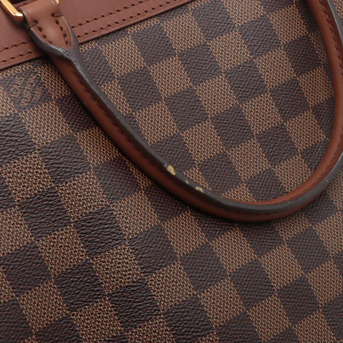 Louis Vuitton Damier Ebene Greenwich Two - Way Handbag For Sale 10