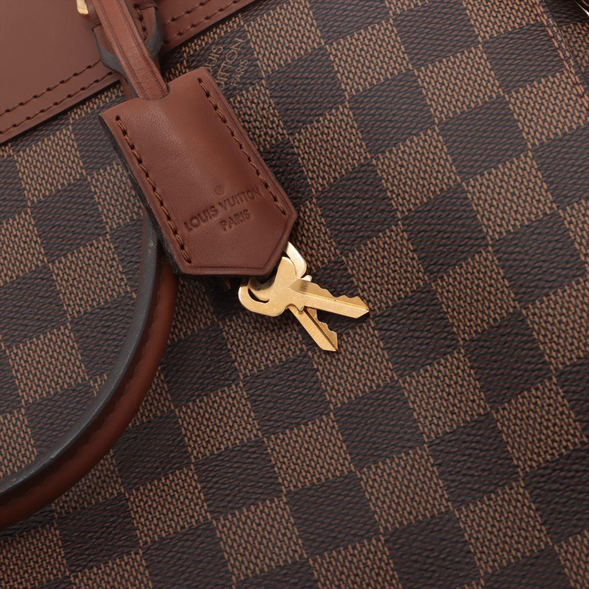 Louis Vuitton Damier Ebene Greenwich Two - Way Handbag For Sale 11