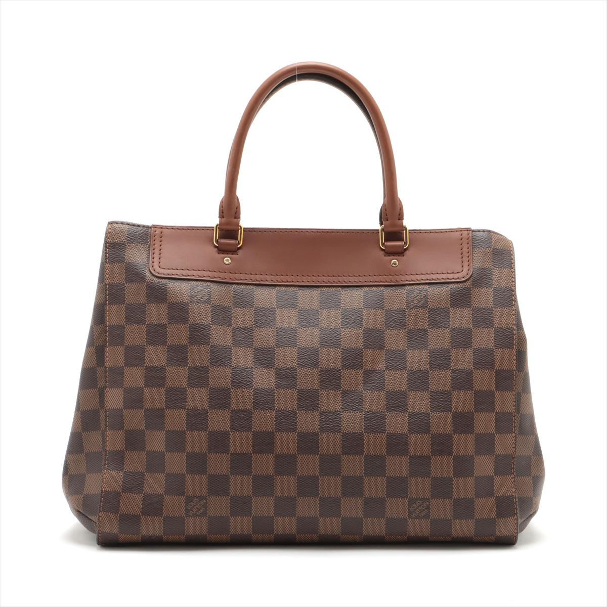 Louis Vuitton Damier Ebene Greenwich Two - Way Handbag In Good Condition For Sale In Indianapolis, IN