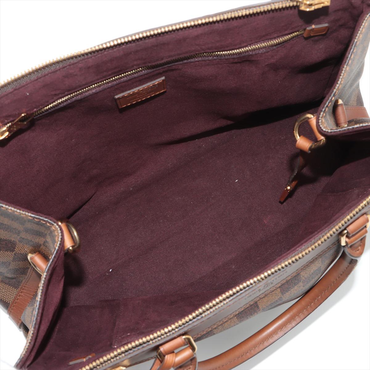 Louis Vuitton Damier Ebene Greenwich Two - Way Handbag For Sale 5