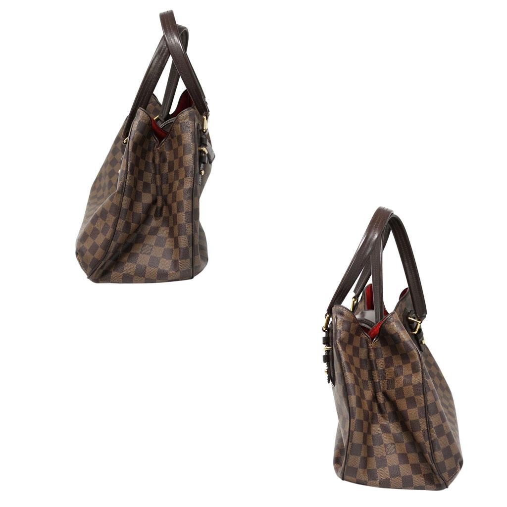 Gray Louis Vuitton Damier Ebene Griet Shoulder Bag