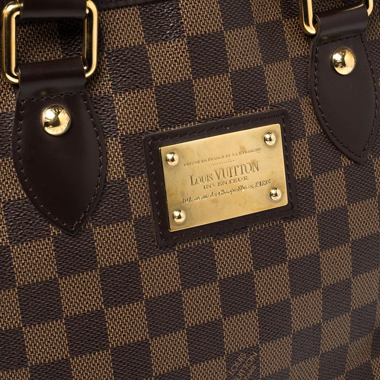 Louis Vuitton Damier Ebene Hampstead PM Bag at 1stDibs