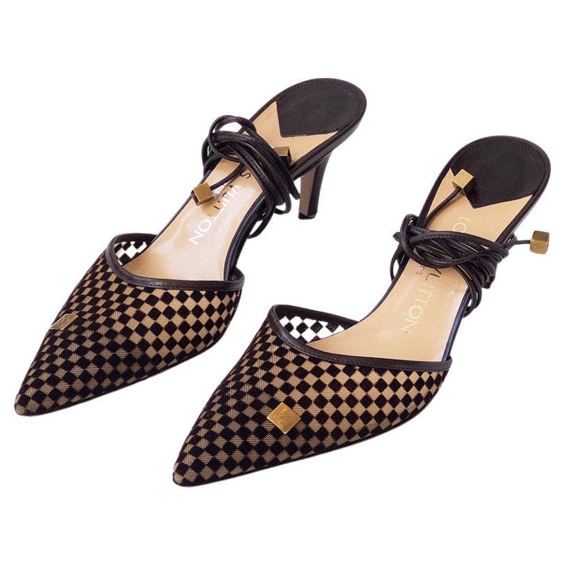 Louis Vuitton Damier Ebene Tacchi Sz 36.5 in vendita