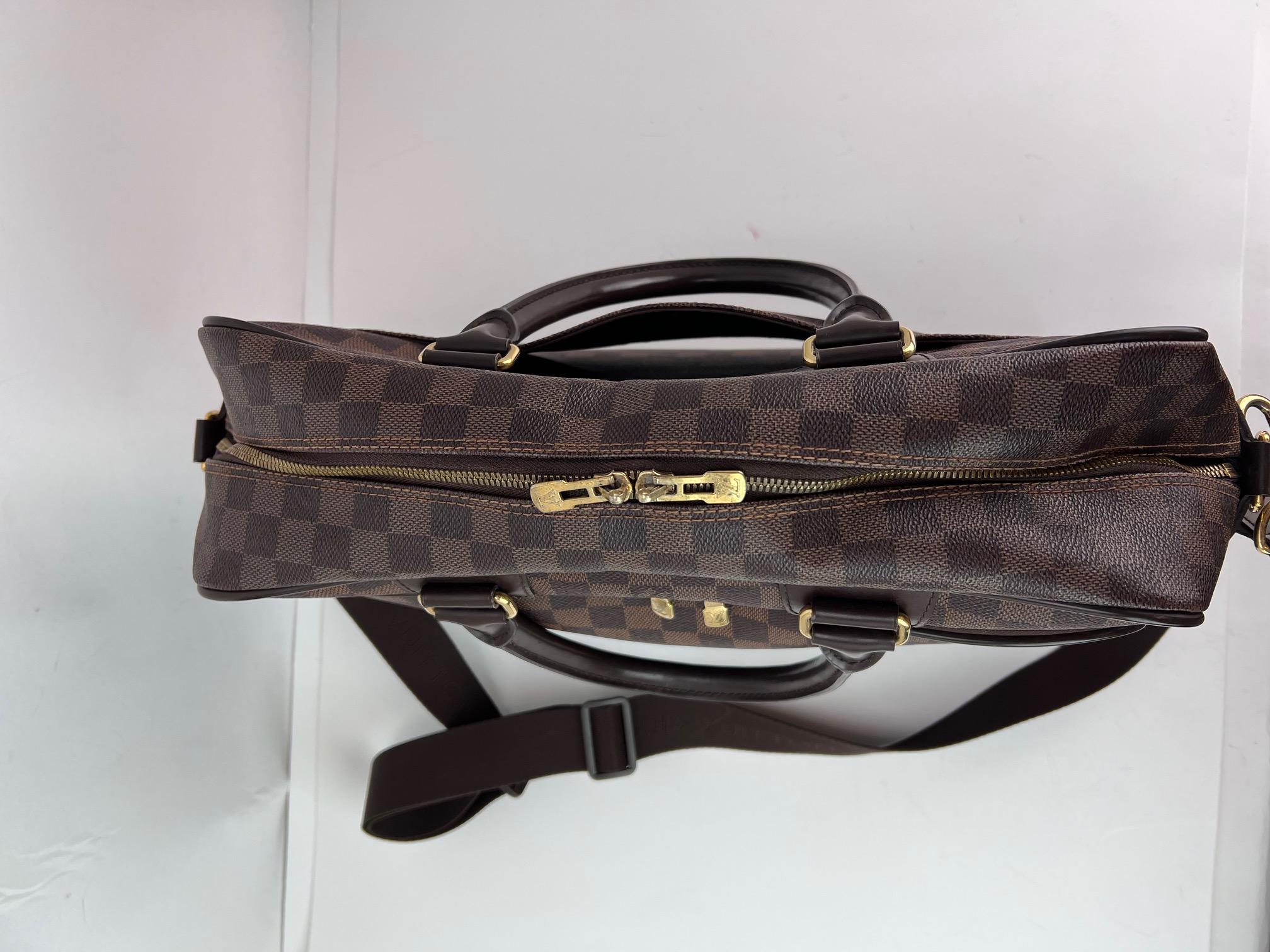 Louis Vuitton Damier Ebene Icare Weekender Briefcase Men's Bag For Sale 11