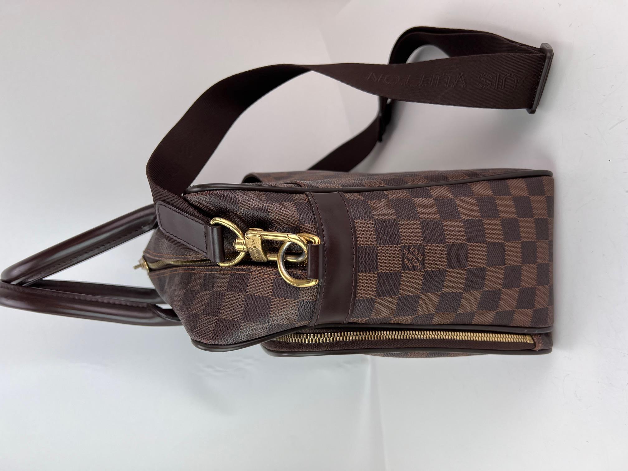 Louis Vuitton Damier Ebene Icare Weekender Briefcase Men's Bag For Sale 12
