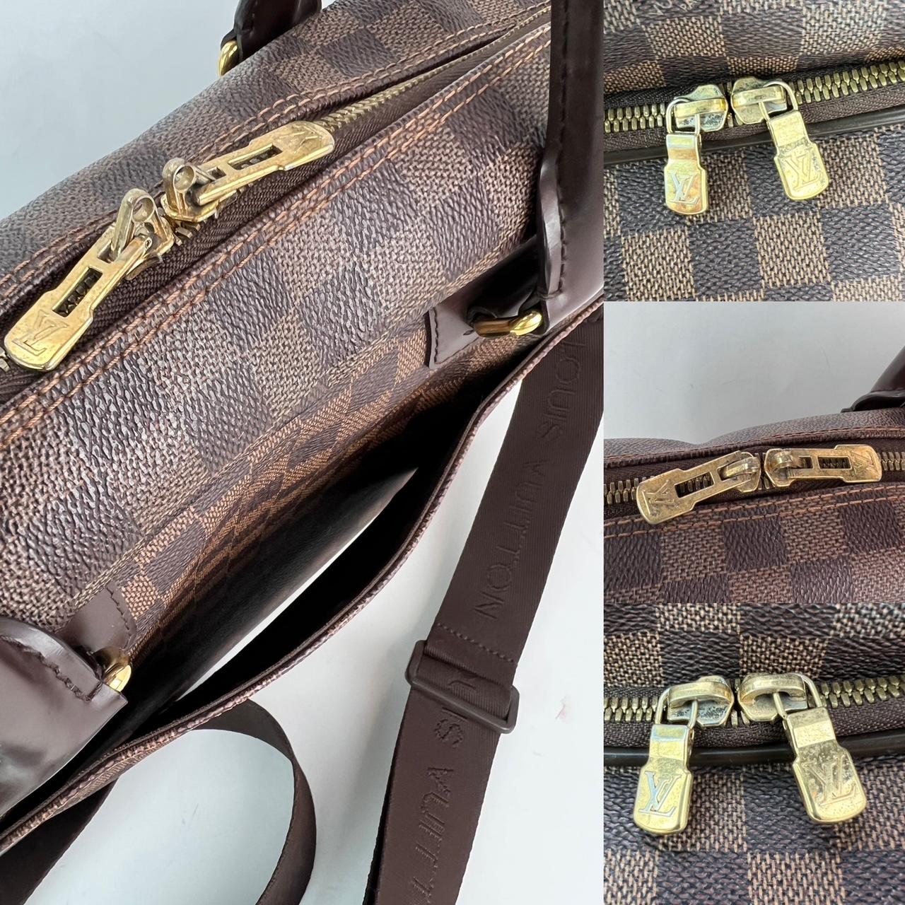 Black Louis Vuitton Damier Ebene Icare Weekender Briefcase Men's Bag For Sale