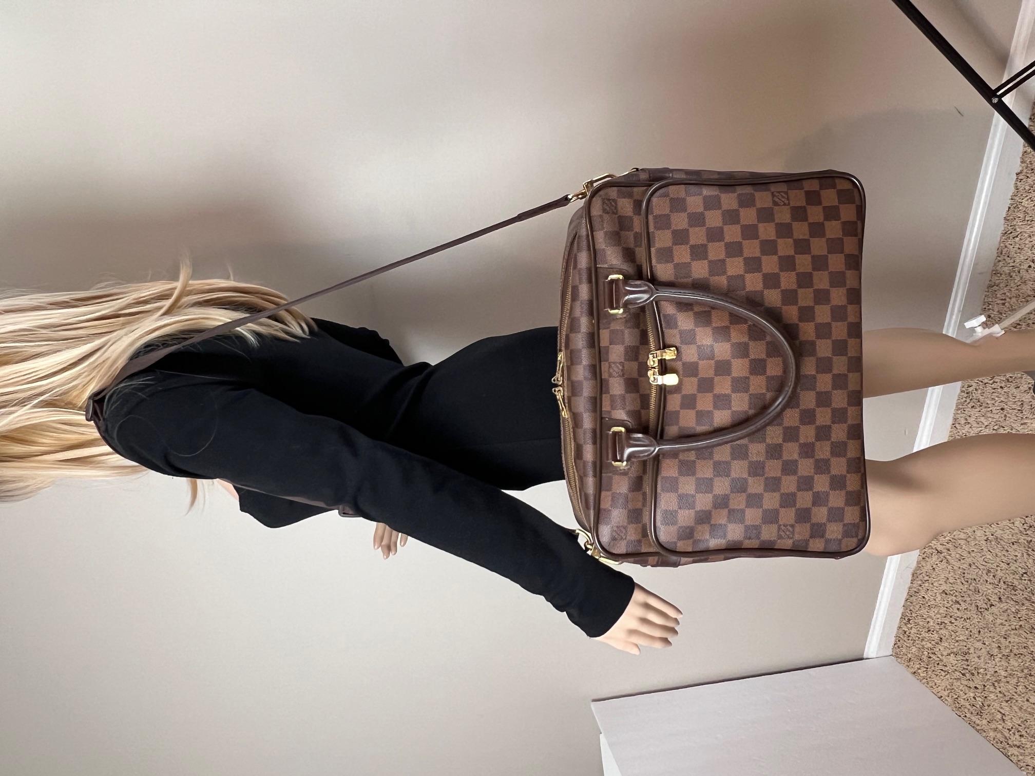Louis Vuitton Damier Ebene Icare Weekender Briefcase Men's Bag For Sale 4