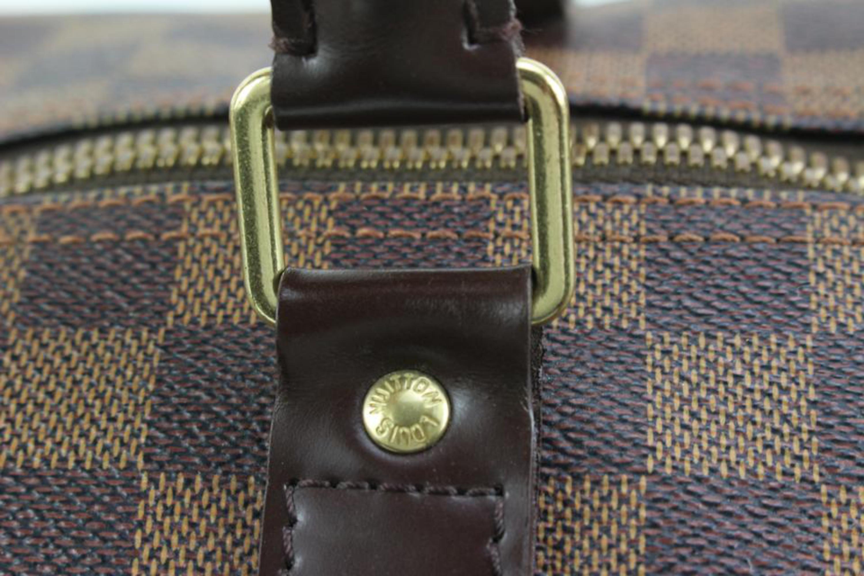 Louis Vuitton Damier Ebene Keepall 50 Boston Duffle Bag 66lk421s For Sale 5