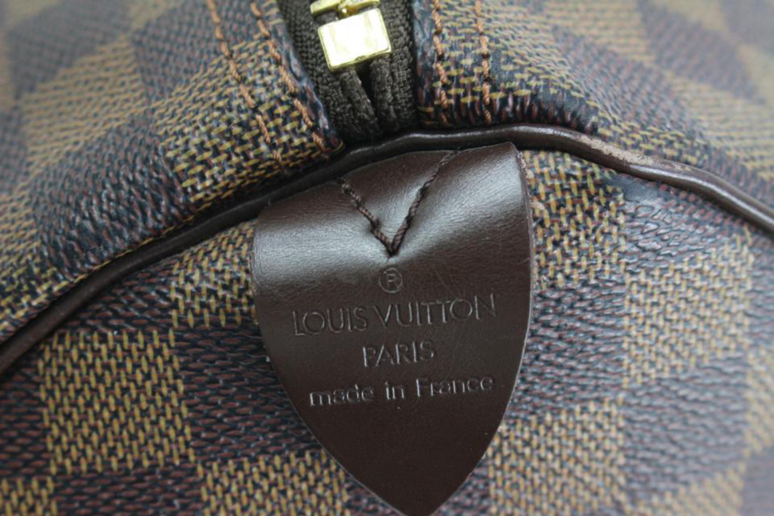 Women's Louis Vuitton Damier Ebene Keepall 50 Boston Duffle Bag 66lk421s For Sale