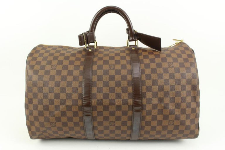 Louis Vuitton Monogram Keepall Bandouliere 55 Duffle Bag with Strap 16lv44  For Sale at 1stDibs
