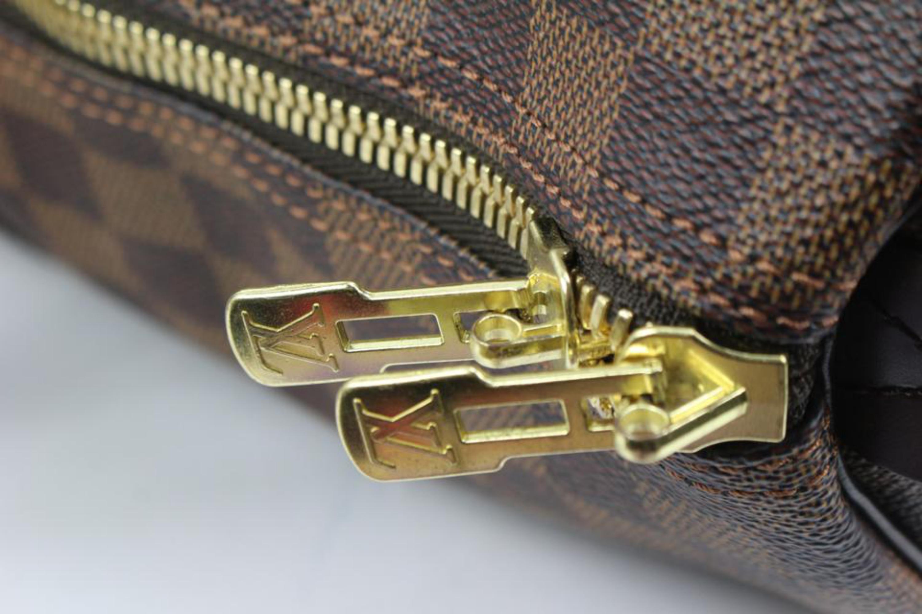 Louis Vuitton Damier Ebene Keepall 50 Boston Duffle Bag 78lz422s In Good Condition For Sale In Dix hills, NY