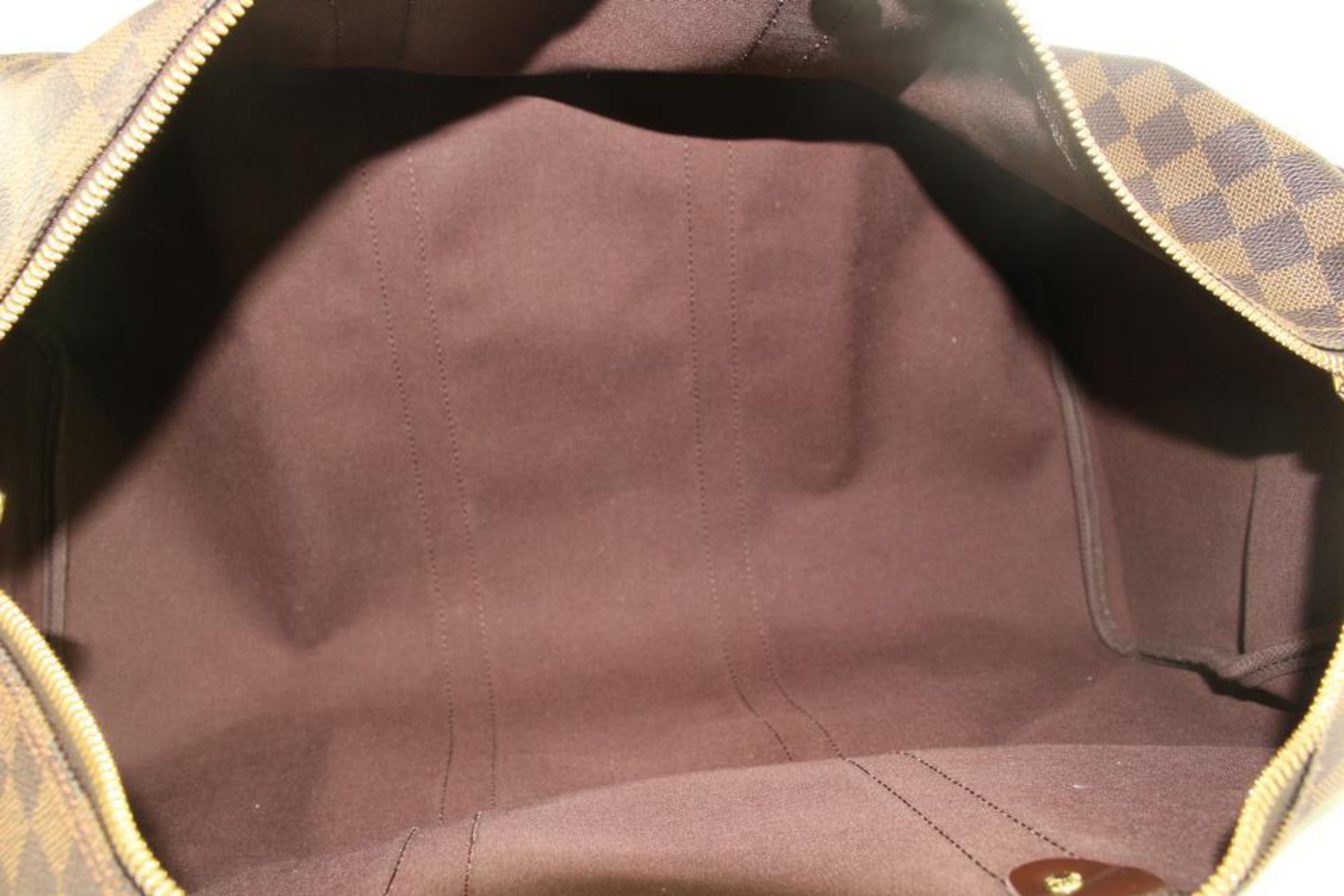 Gray Louis Vuitton Damier Ebene Keepall 50 Duffle bag 4lv1123 For Sale