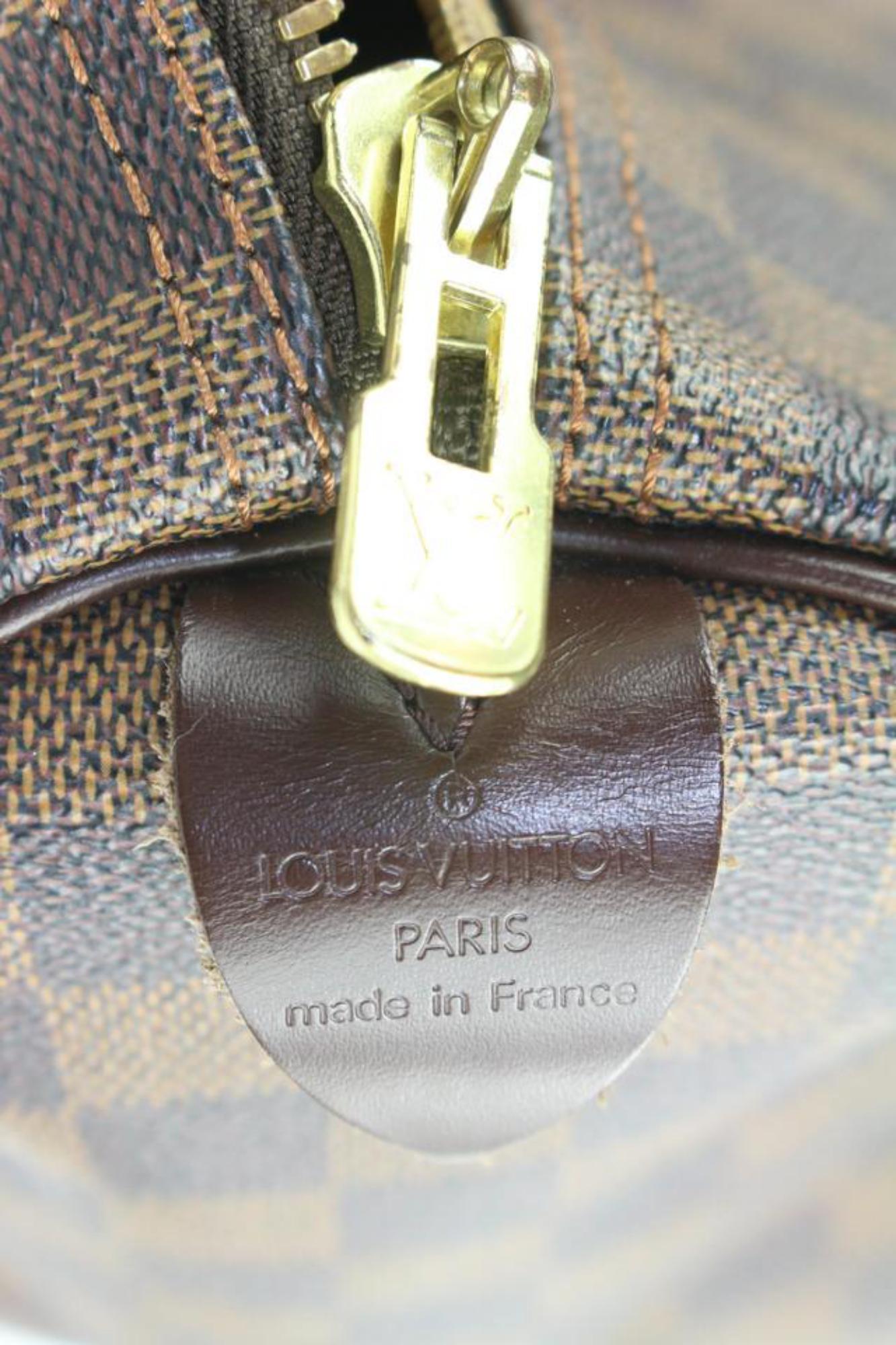 Louis Vuitton - Sac Keepall 50 en damier ébène 4lv1123 Pour femmes en vente