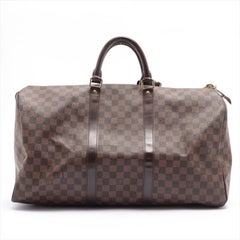 Louis Vuitton Damier Ebene Keepall 50 Duffle Bag 4LV712
