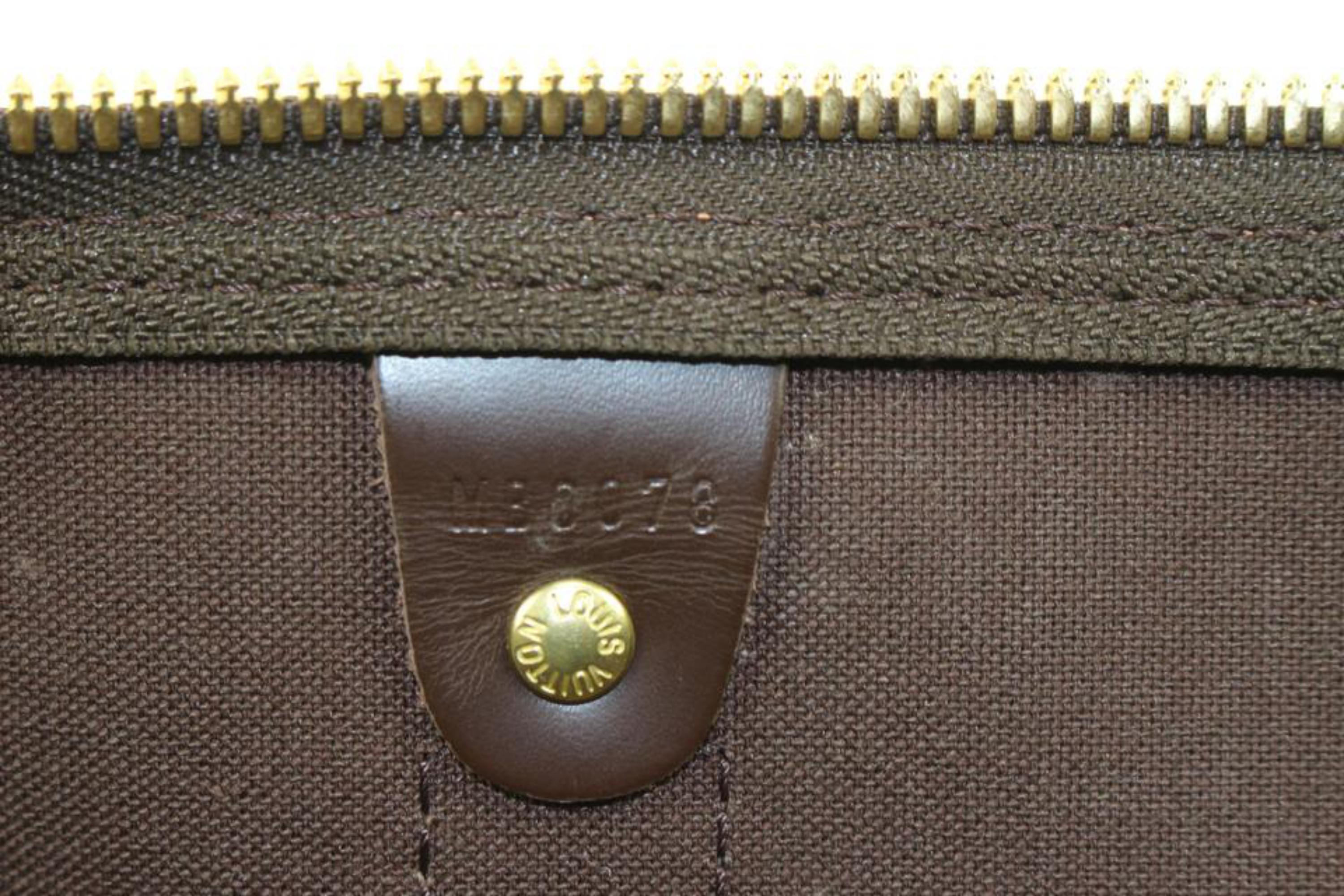 Louis Vuitton Damier Ebene Keepall 50 Duffle bag 366lvs225 For