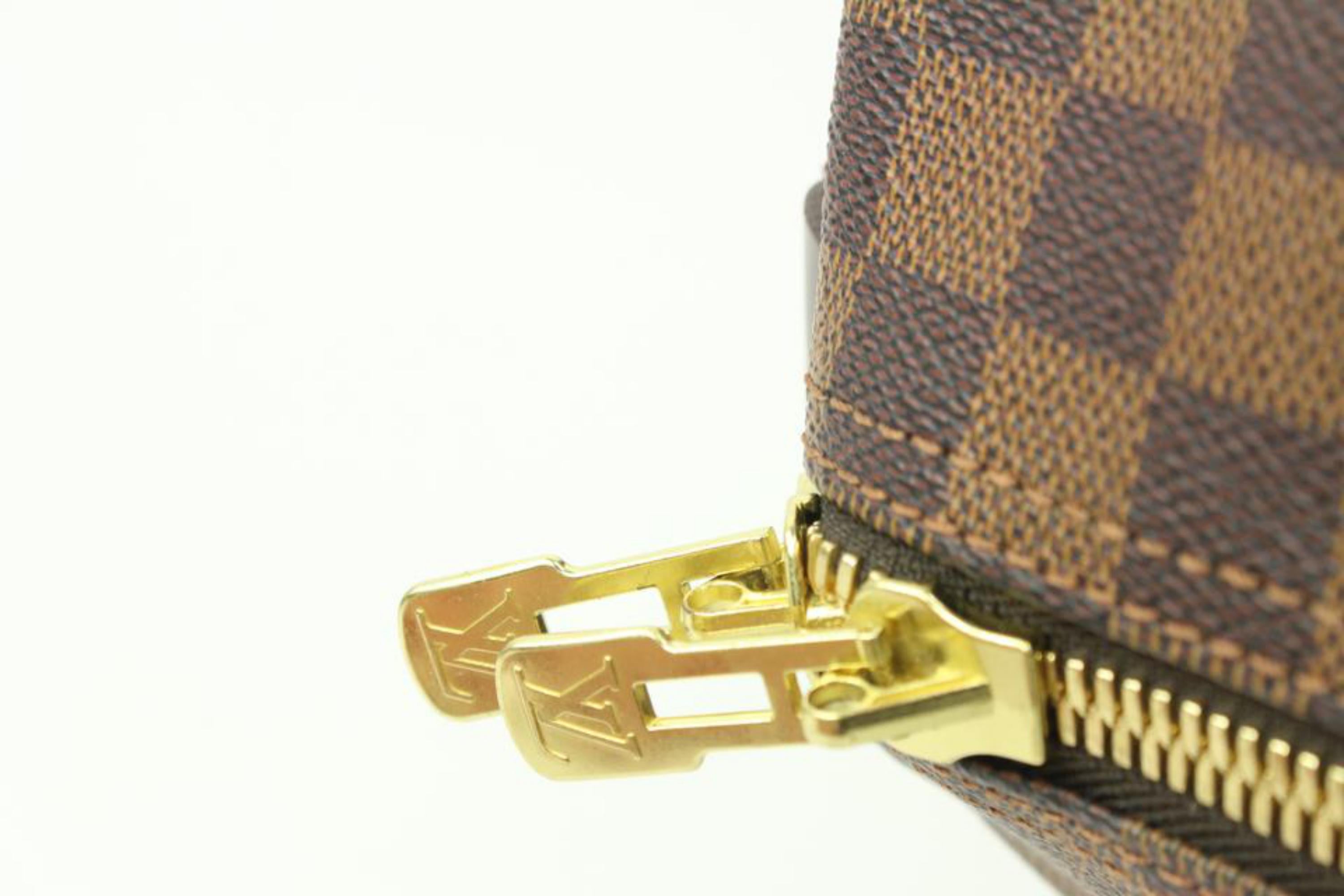 Brown Louis Vuitton Damier Ebene Keepall 50 Duffle Bag 6lz425s For Sale