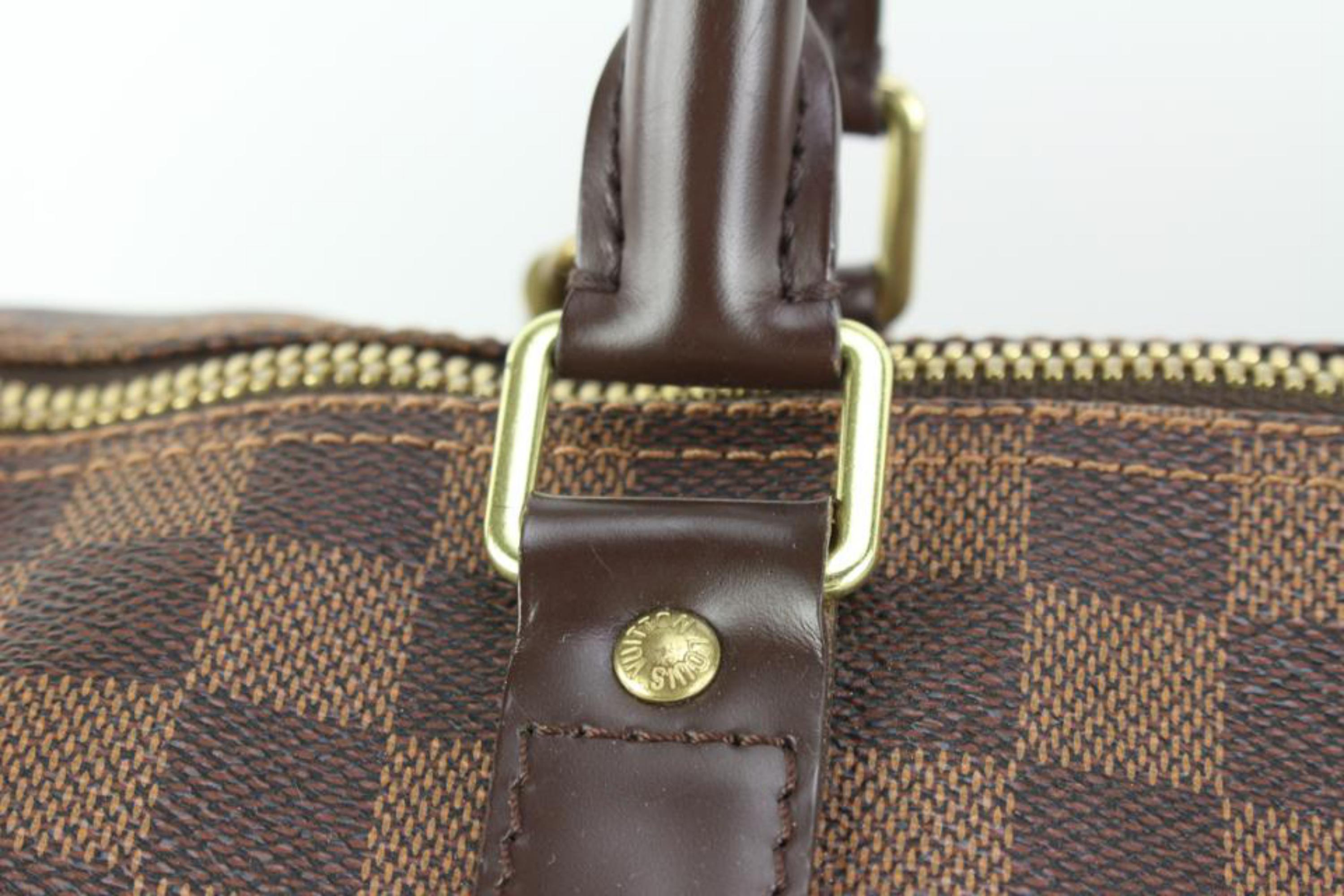 Louis Vuitton Damier Ebene Keepall 50 Duffle Bag Upcycle Ready 54lz429s In Good Condition For Sale In Dix hills, NY