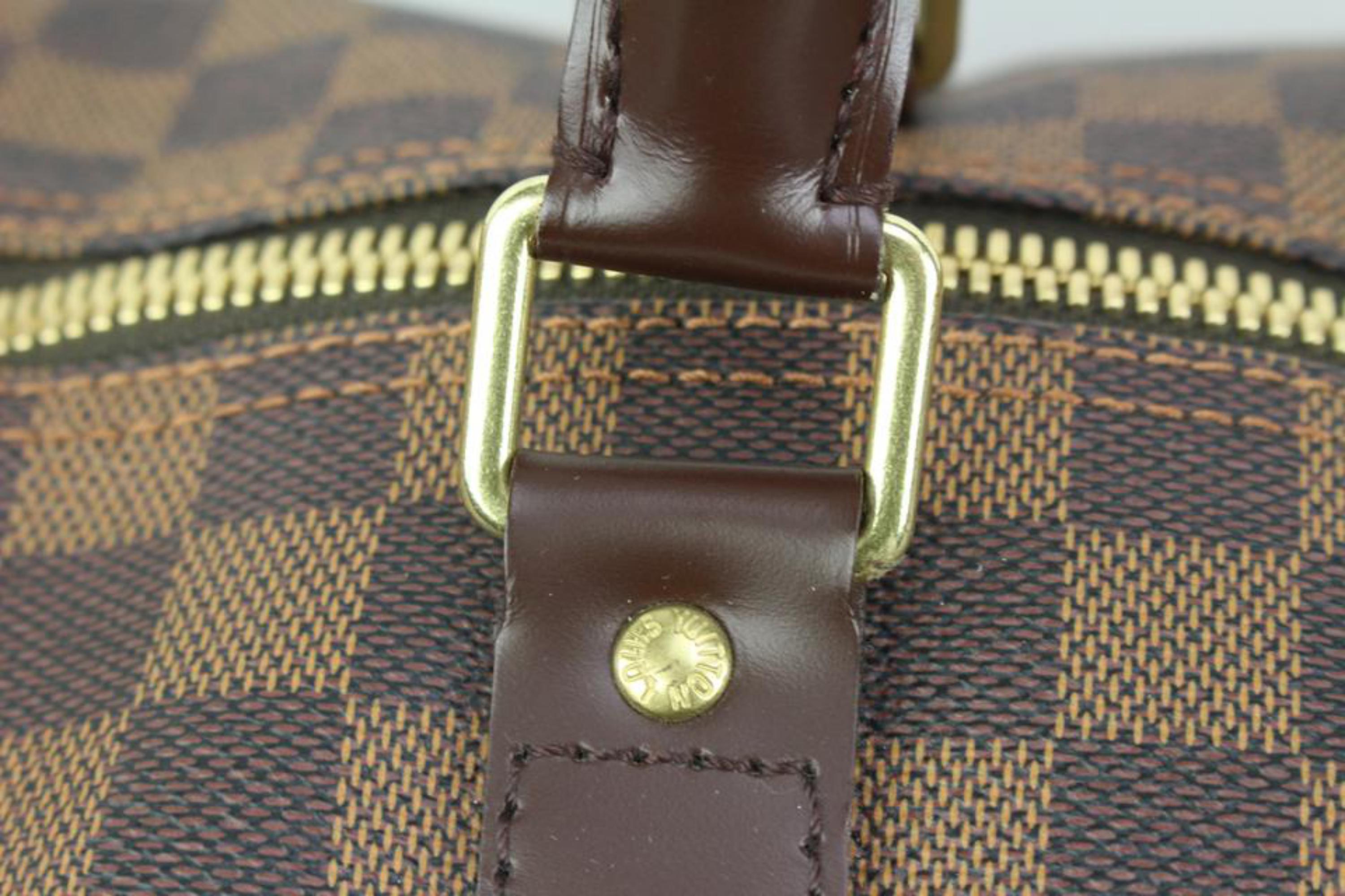 Louis Vuitton Damier Ebene Keepall 50 Duffle Travel Bag 41lk75 For Sale 4