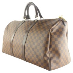 Used Louis Vuitton Damier Ebene Keepall 55 1LV105K