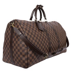 Louis Vuitton Damier Ebene Keepall 55 Bag
