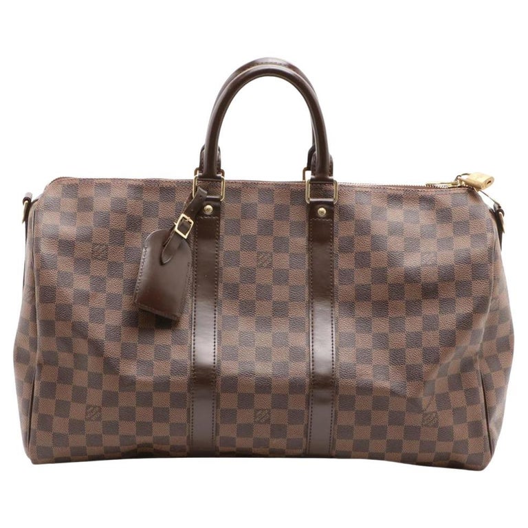 Louis Vuitton Damier Ebene Keepall Bandouliere Bag