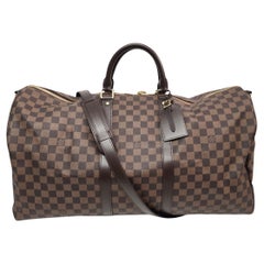 Louis Vuitton Damier Ebene Keepall Bandoulière 55 Duffel