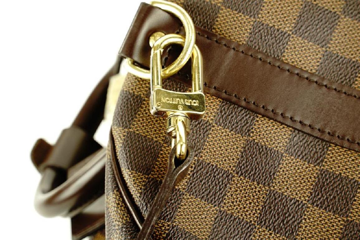 Louis Vuitton Damier Ebene Keepall Bandouliere 55 Duffle Bag with Strap 1lvlm311 1