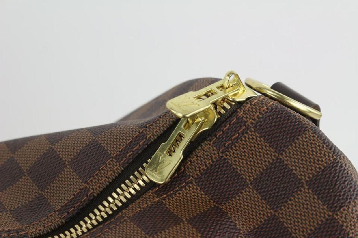 Louis Vuitton Damier Ebene Keepall Bandouliere 55 Duffle Bag with Strap 9lv62  7
