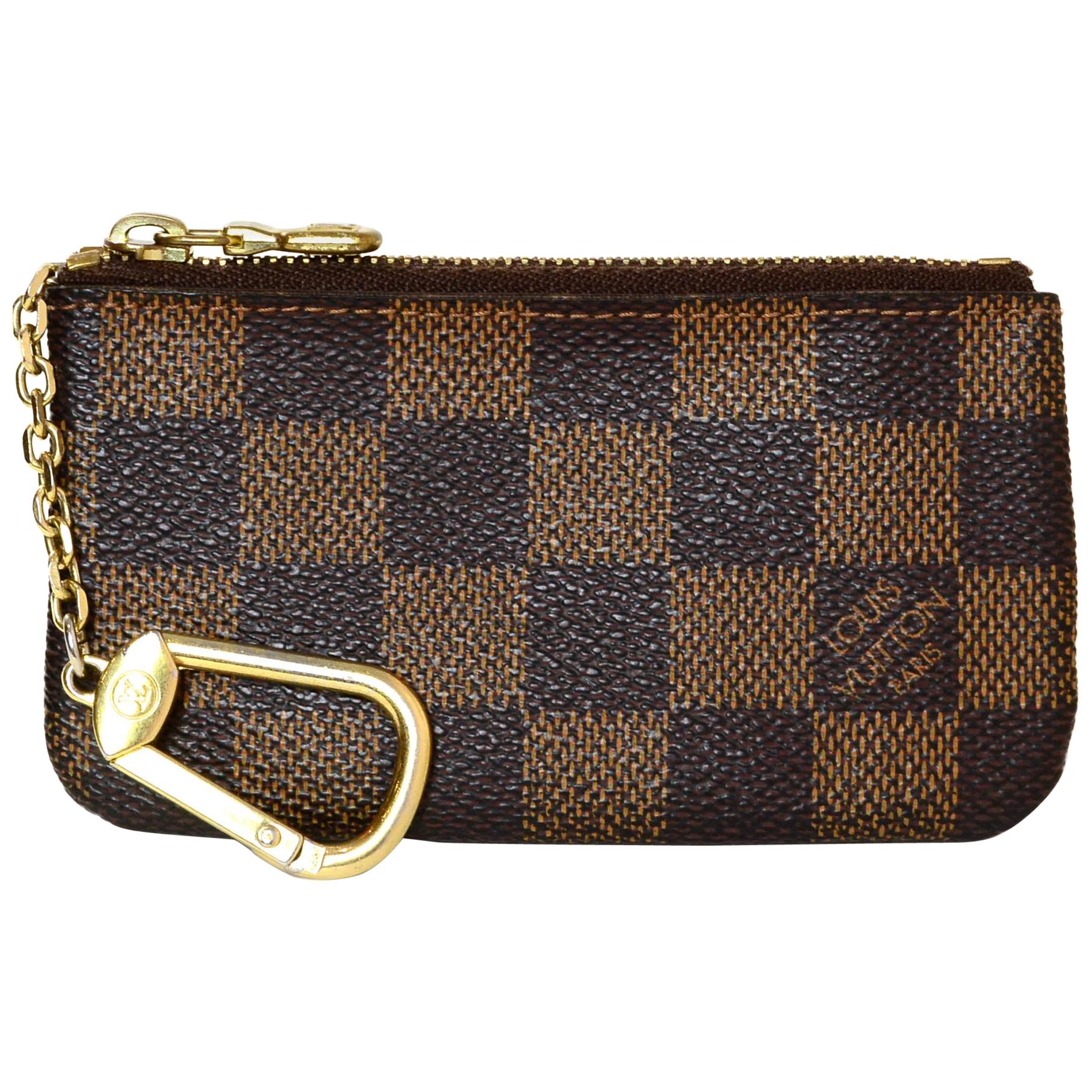 Vuitton Damier Ebene Key Pouch/ Coin Purse For Sale at 1stDibs