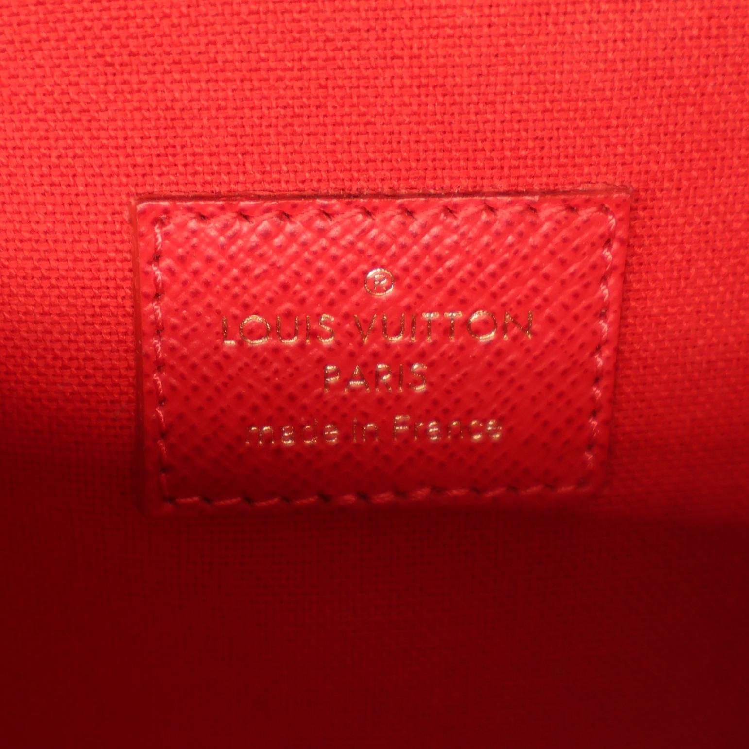 Louis Vuitton Damier Ebene Limited Edition World Tour Pochette Félicie GM, 2018. 8