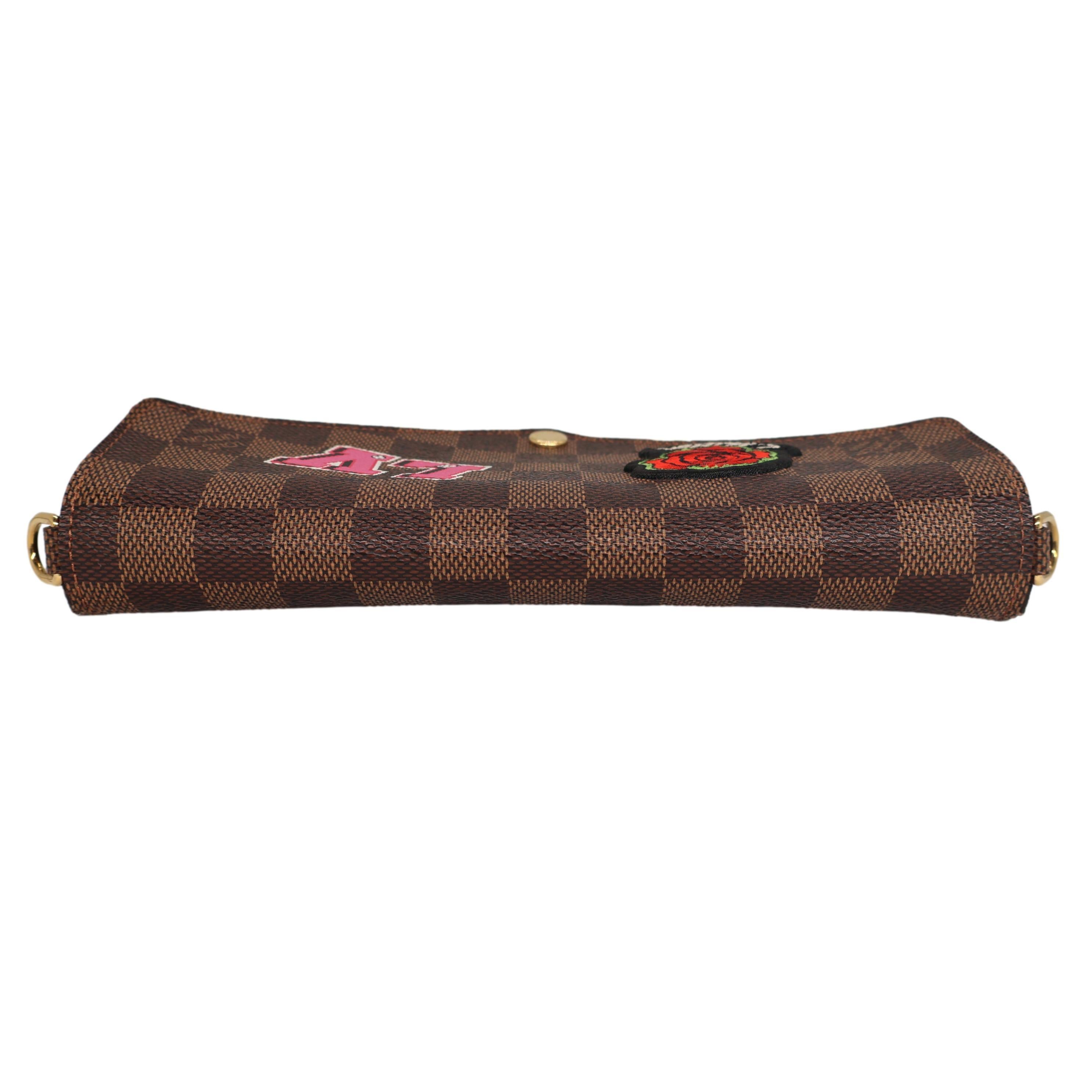 Louis Vuitton Damier Ebene Limited Edition World Tour Pochette Félicie GM, 2018. 1