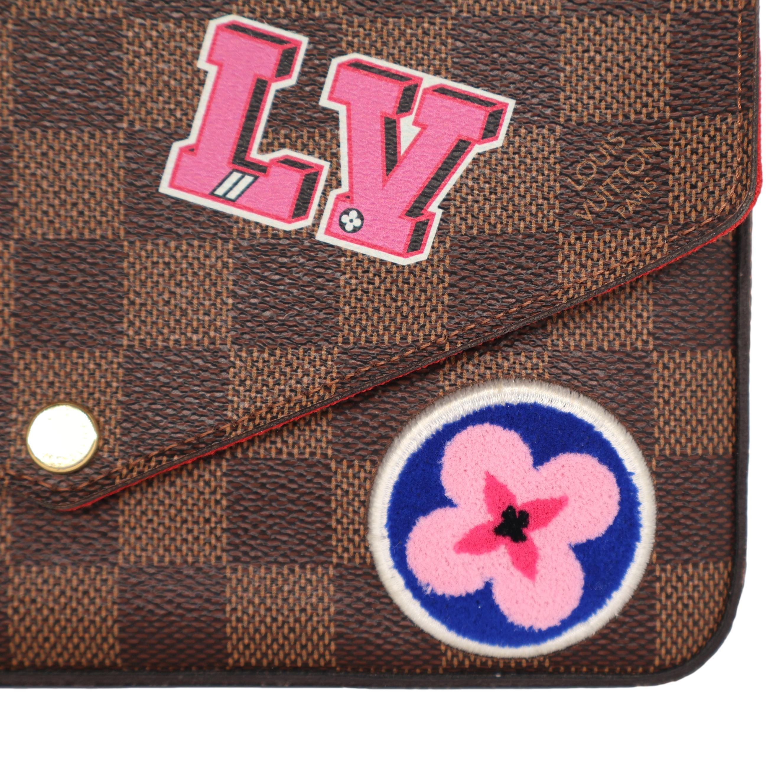 Louis Vuitton Damier Ebene Limited Edition World Tour Pochette Félicie GM, 2018. 4