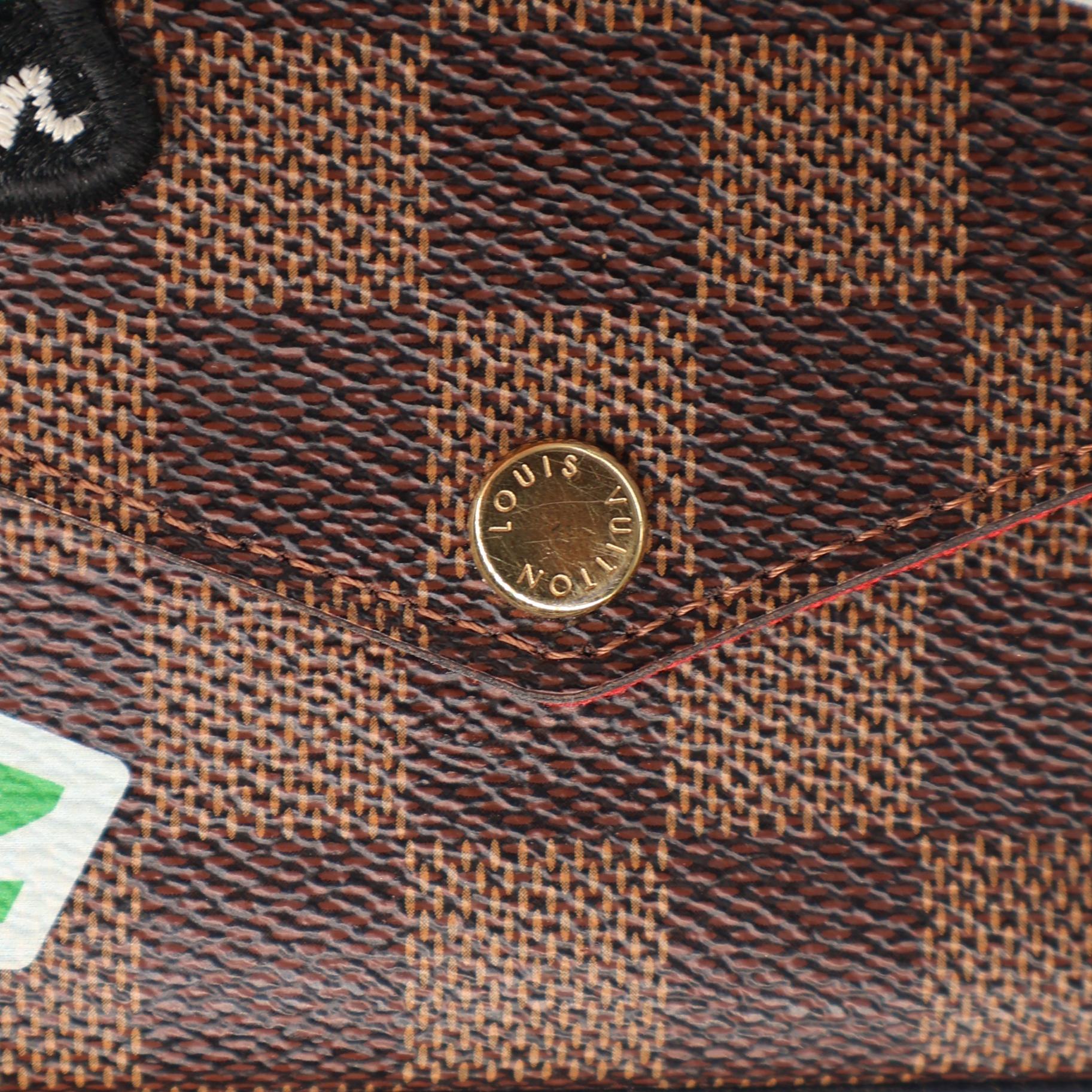 Louis Vuitton Damier Ebene Limited Edition World Tour Pochette Félicie GM, 2018. 5