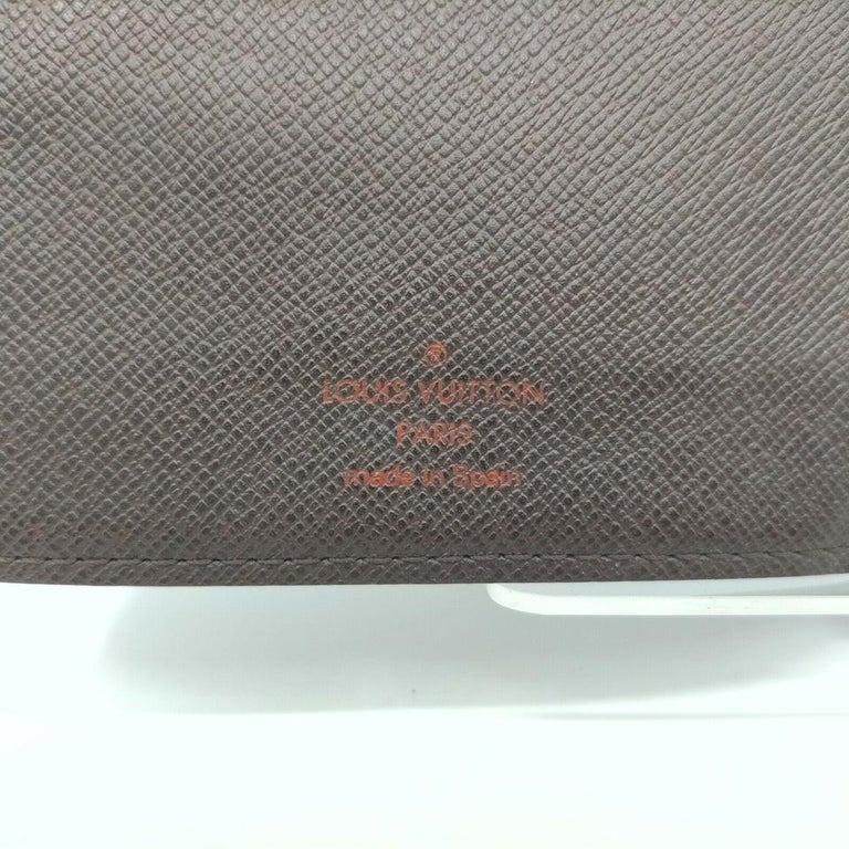 Louis Vuitton Damier Ebene Long Bifold Check Wallet