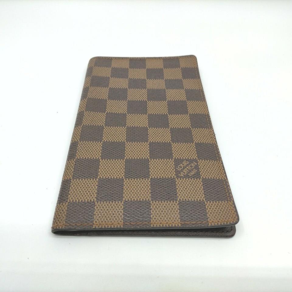 Louis Vuitton Damier Ebene Long Bifold Check Wallet 861589 In Good Condition For Sale In Dix hills, NY