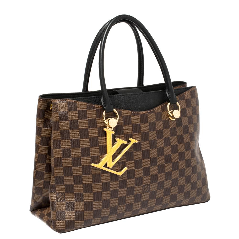 Damier Ebene LV Riverside Tragetasche von Louis Vuitton im Zustand „Gut“ in Dubai, Al Qouz 2