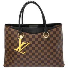 LOUIS VUITTON LV Riverside Damier Ebene Shoulder Bag Brown- 20% OFF