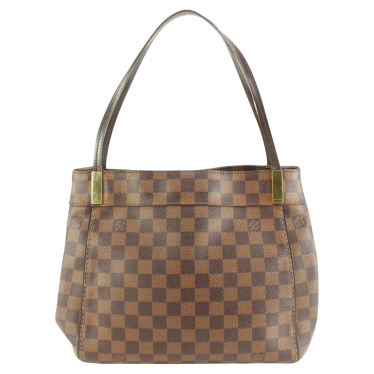 Louis Vuitton Damier Ebene Chelsea Zip Shoulder Bag Tote 84lk411s For Sale  at 1stDibs