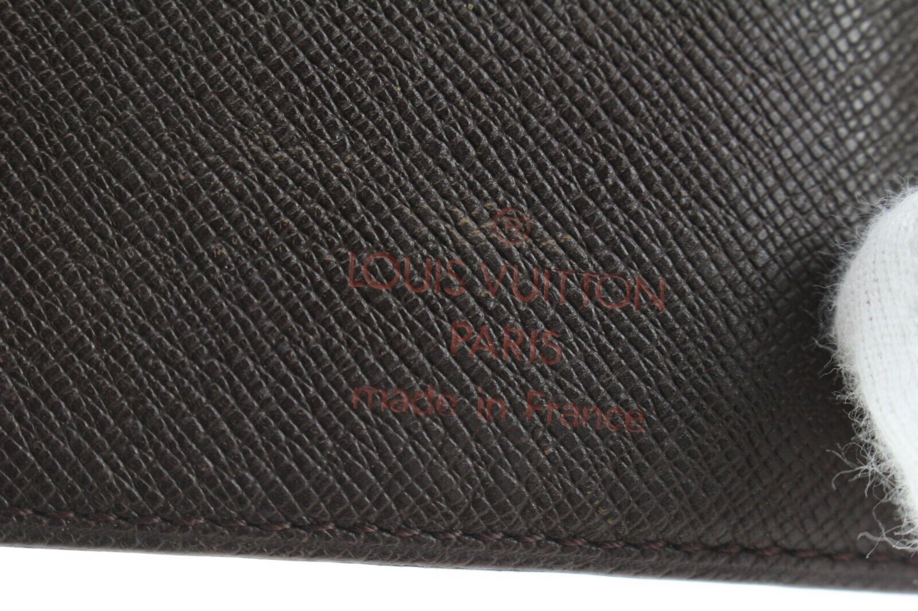 Louis Vuitton Damier Ebene Medium Ring Agenda MM3LV424C For Sale 2