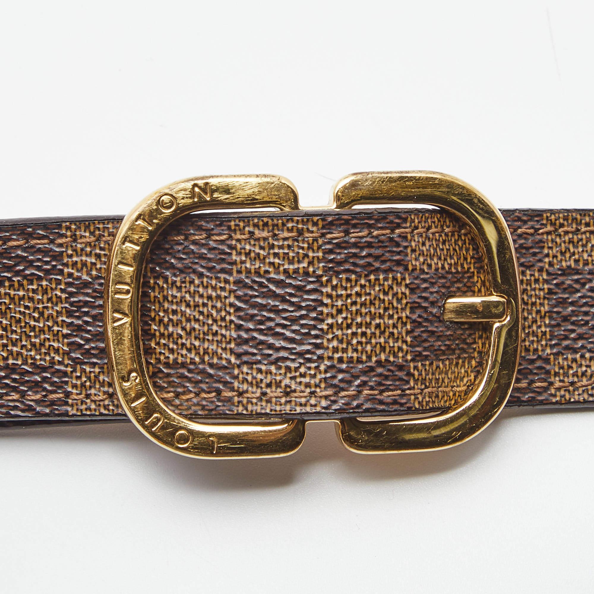 Louis Vuitton Damier Ebene Mini Belt 80CM 1