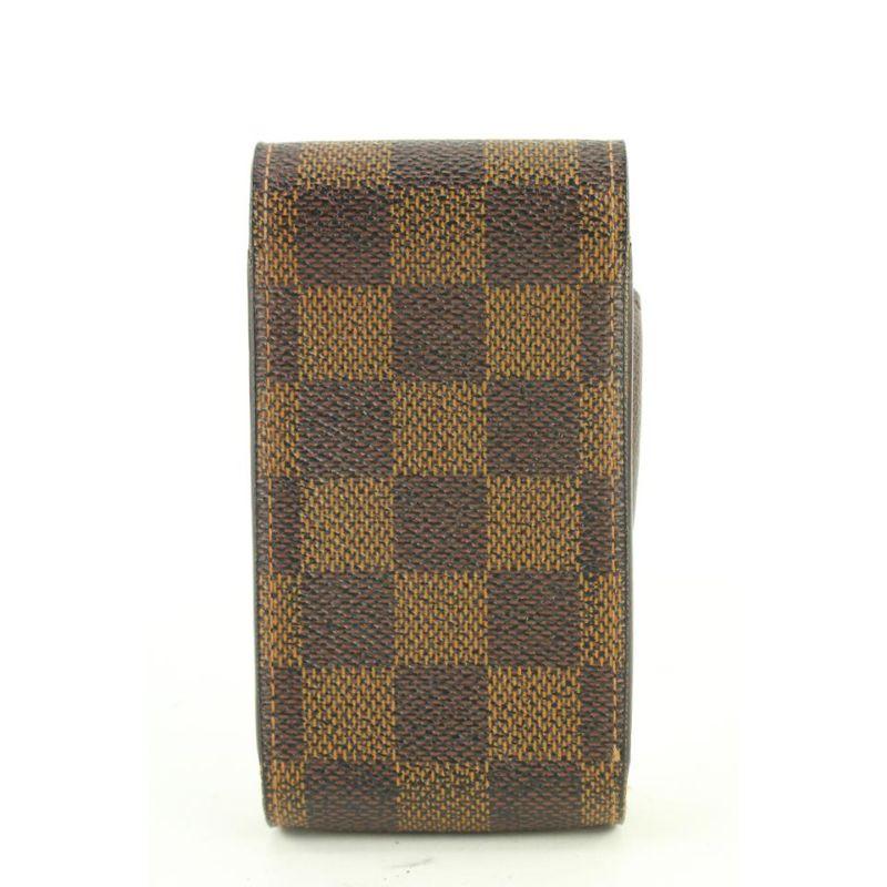 Louis Vuitton Damier Ebene Mobile Case or Cigarette holder Etui 391lvs527 In Good Condition For Sale In Dix hills, NY