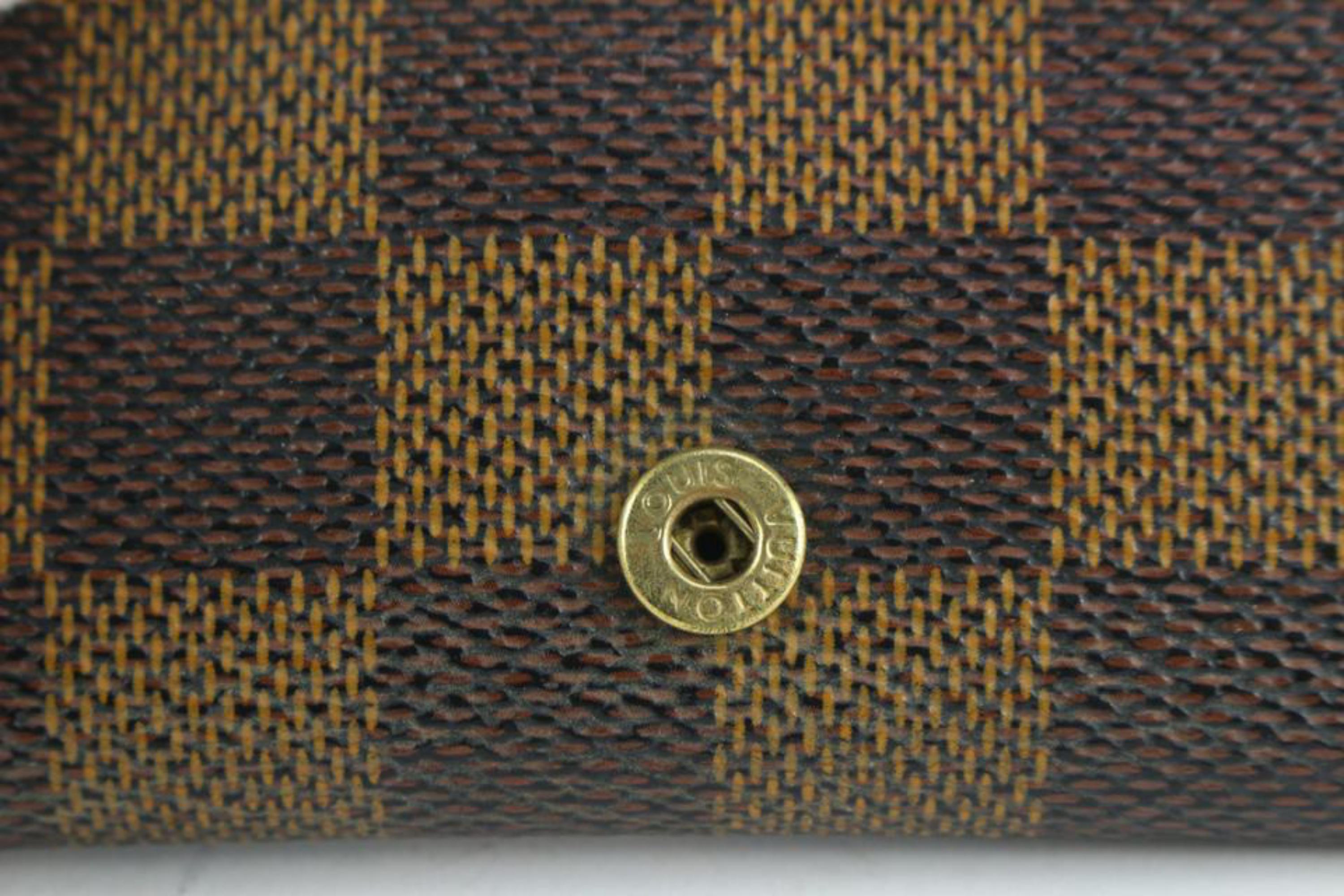 Louis Vuitton Damier Ebene Pattern Coated Canvas Key Holder
