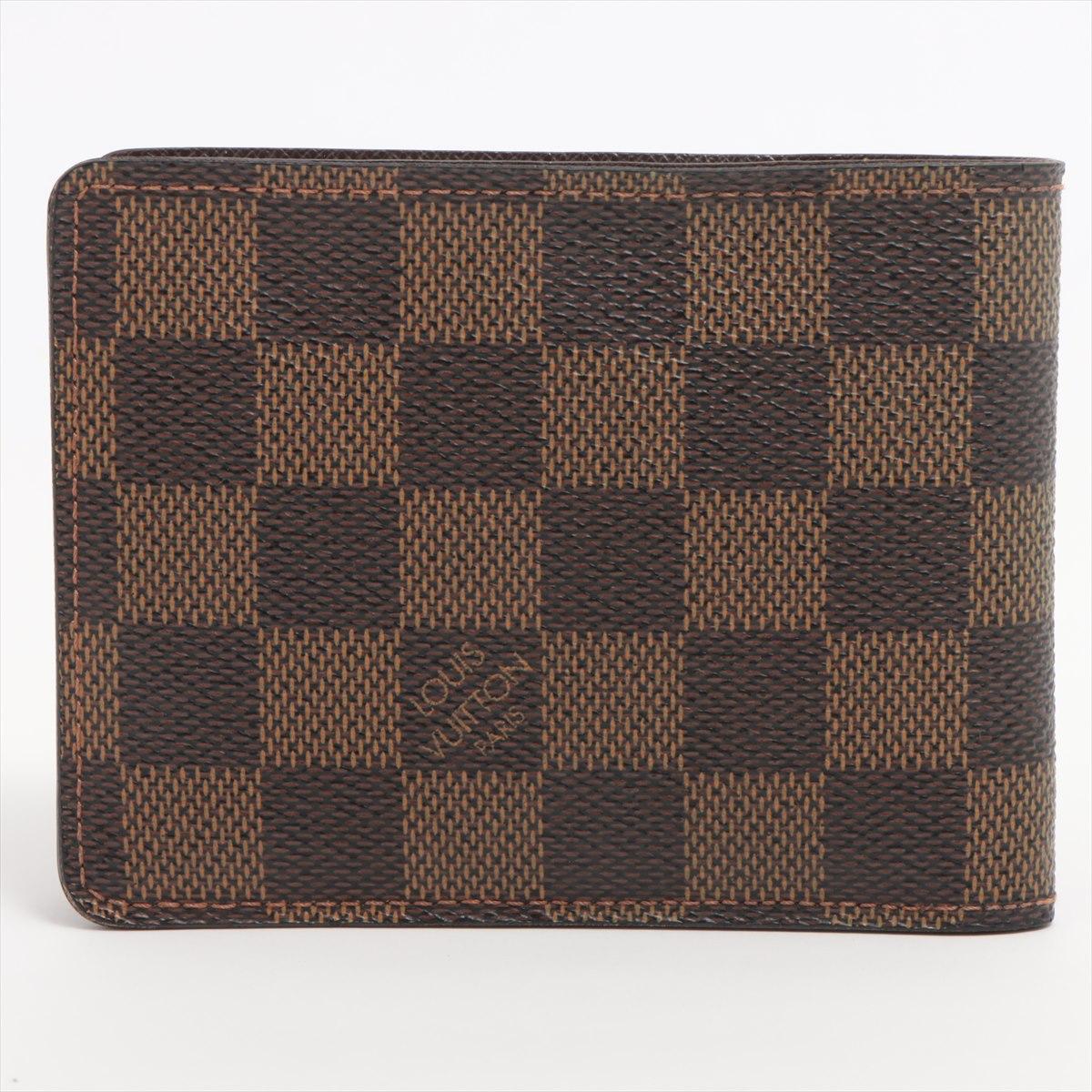 Louis Vuitton Damier Ebene Multiple Wallet In Good Condition For Sale In Indianapolis, IN