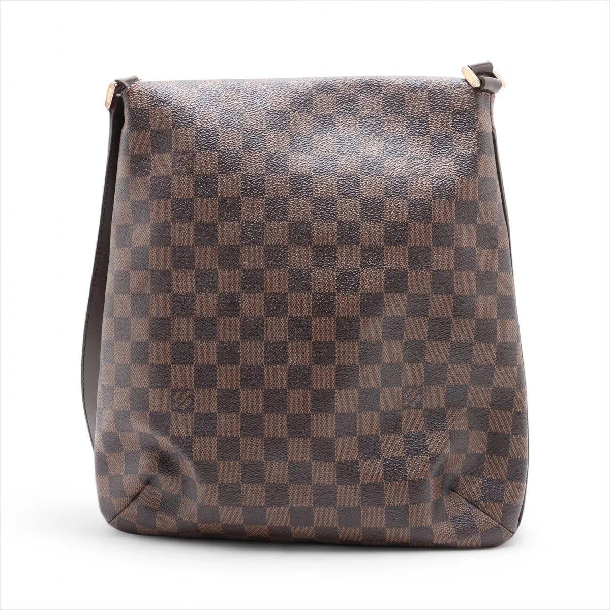 Gray Louis Vuitton Damier Ebene Musette Salsa For Sale