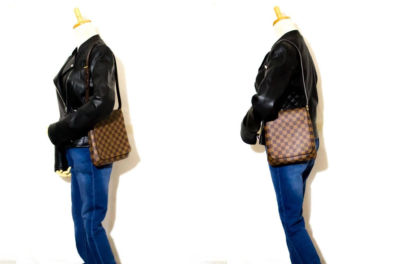 Louis Vuitton Damier Ebene Musette Salsa Short Strap Shoulder Bag 5