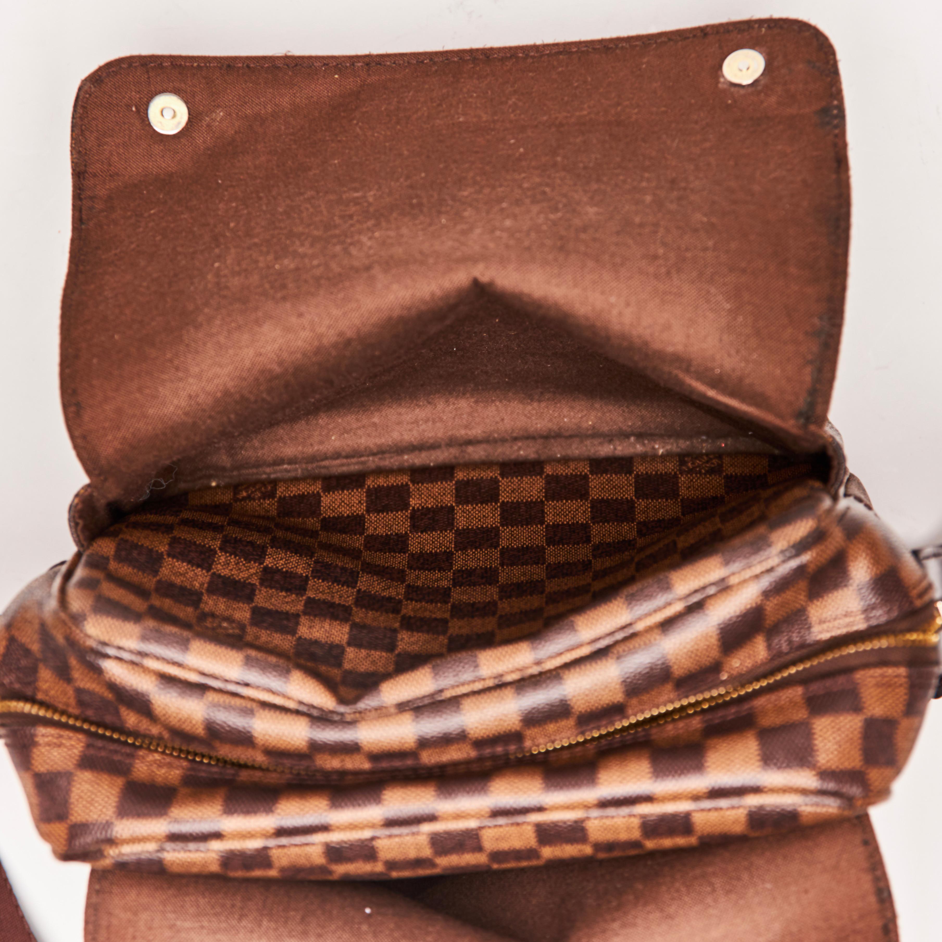 Bolso Mensajero Louis Vuitton Damier Ebene Naviglio (2017) en venta 3
