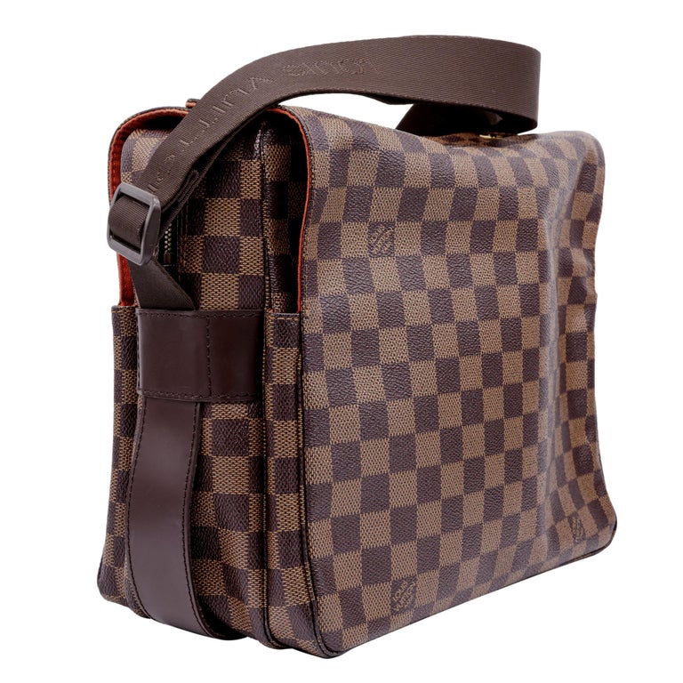 Louis Vuitton Damier Ebene Naviglio Messenger Crossbody Shoulder GM Bag,  2005. at 1stDibs