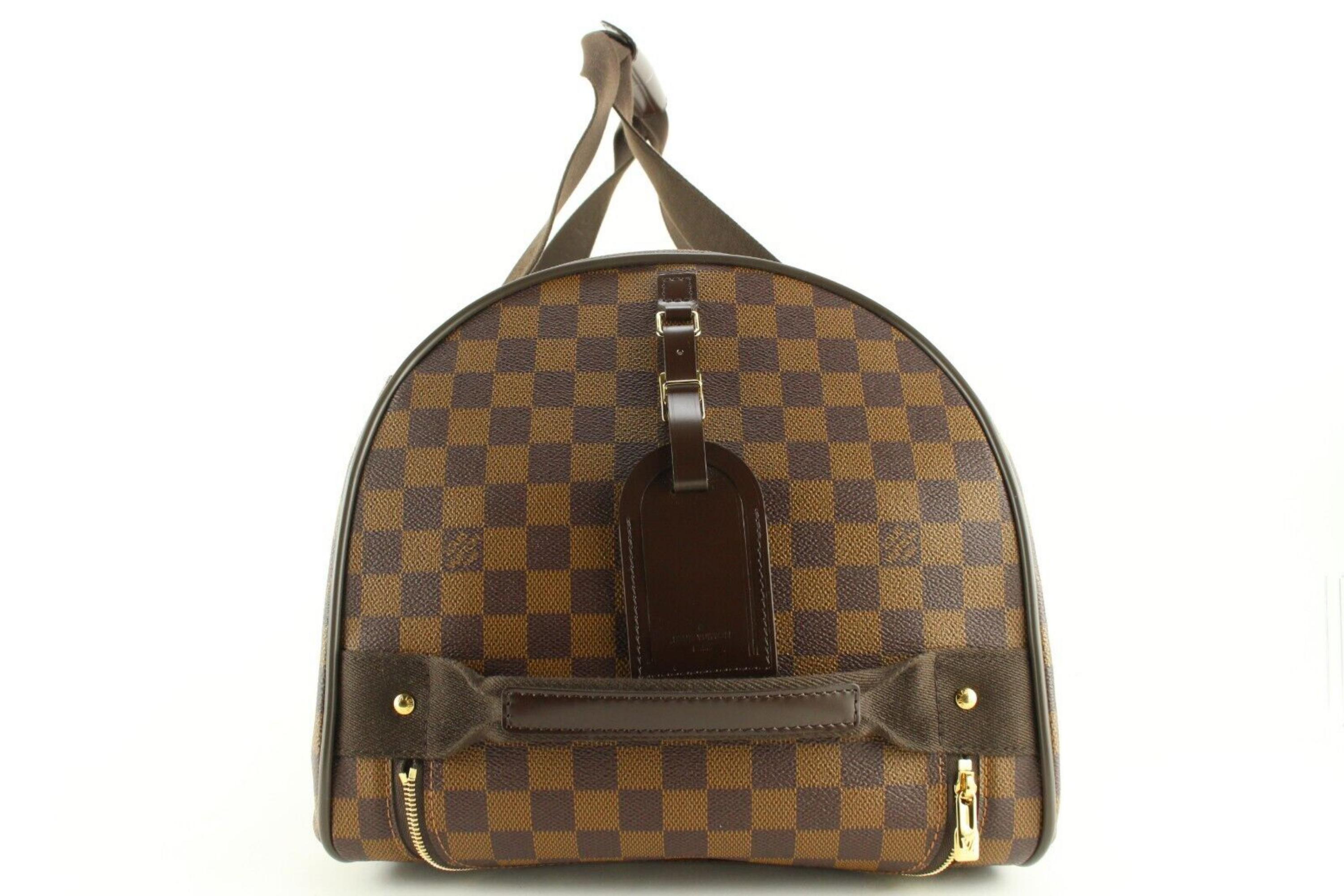Louis Vuitton Damier Ebene Neo Eole 55 Rolling Convertible Duffle 2LVJ0119 In New Condition For Sale In Dix hills, NY
