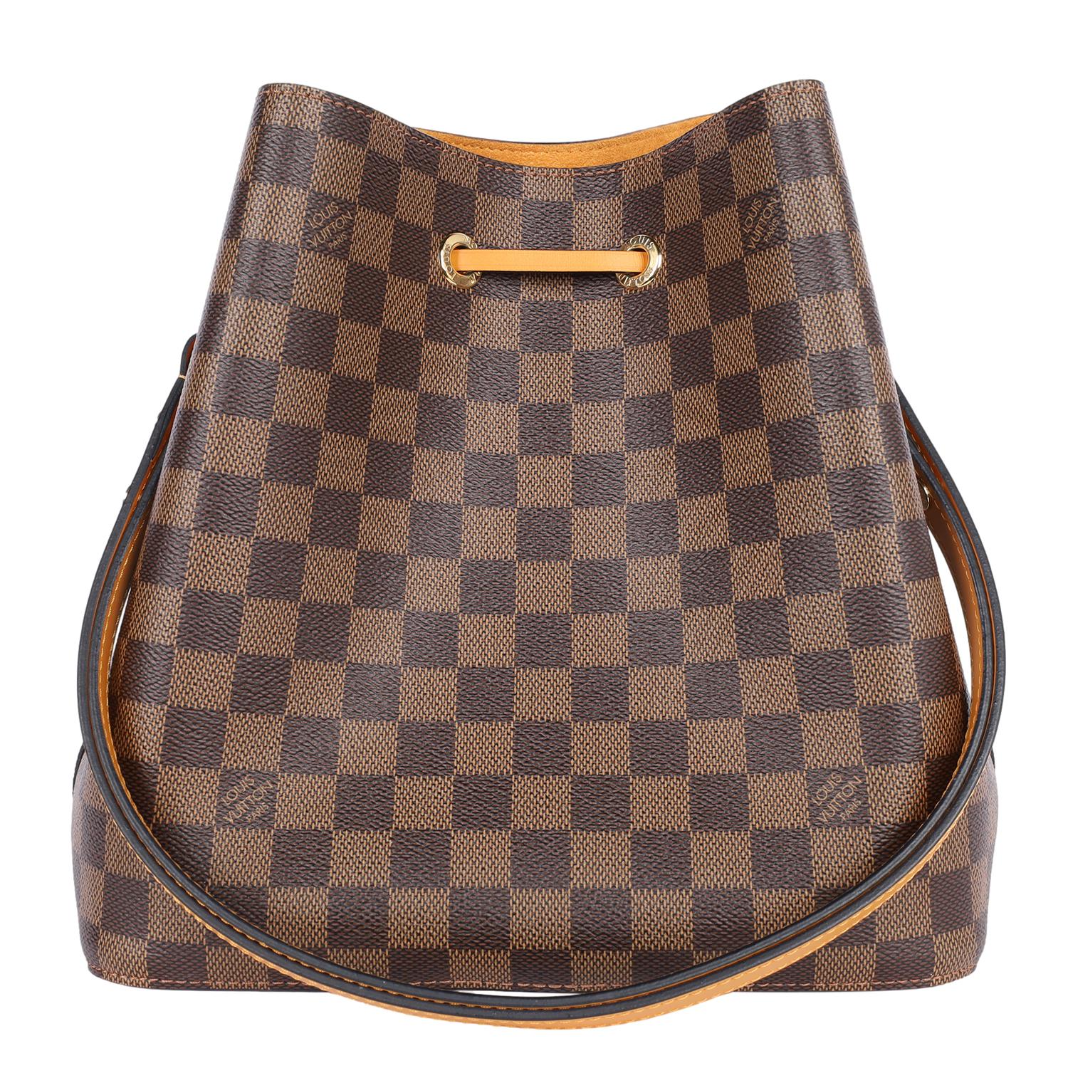 LOUIS VUITTON Damier Ebene Neonoe MM Safran en venta 2